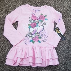 Brooklyn Girl Long Sleeve Tee 4T NWT